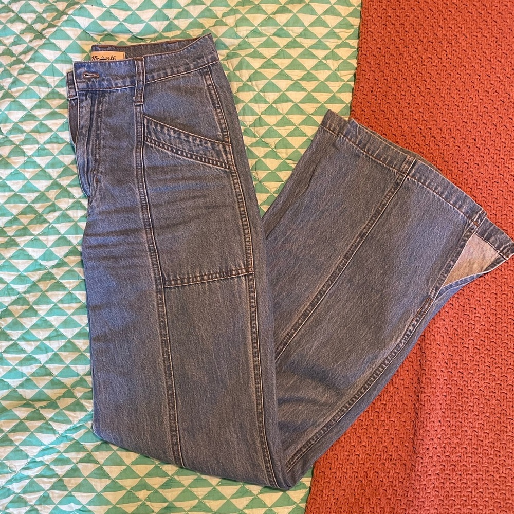 Madewell High Rise Wide Trouser Jeans - Picture 2 of 6